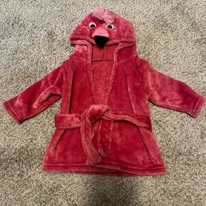 Baby Flamingo Fuzzy Robe